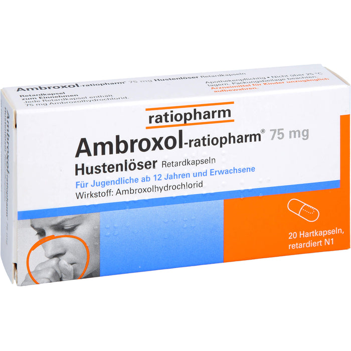 Ambroxol-ratiopharm 75 mg Hustenlöser Hartkapseln, 20 pc Capsules