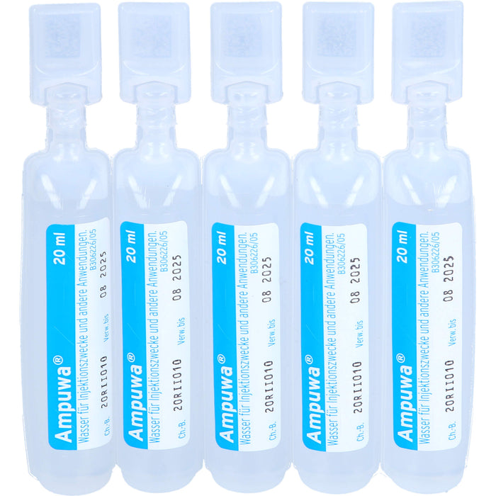 Ampuwa , Lösungsmittel zur Herstellung von Parenteralia Polyethylenampullen, 20 ml, 400 ml Lösung