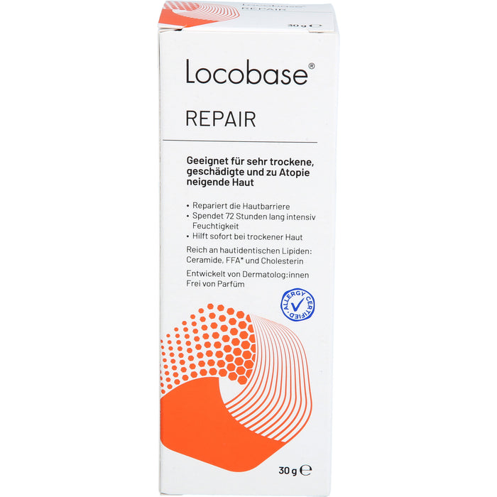 Locobase Repair Creme geeignet für sehr trockene, geschädigte, zu Atopie neigende Haut, 30 g Creme