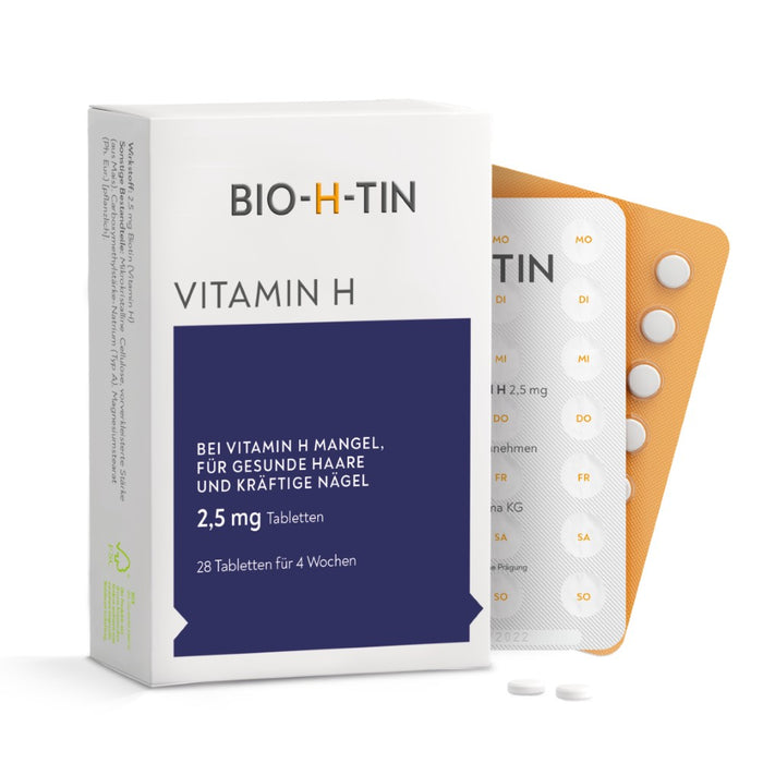 BIO-H-TIN Vitamin H 2,5 mg Tabletten für 4 Wochen, 28 pcs. Tablets