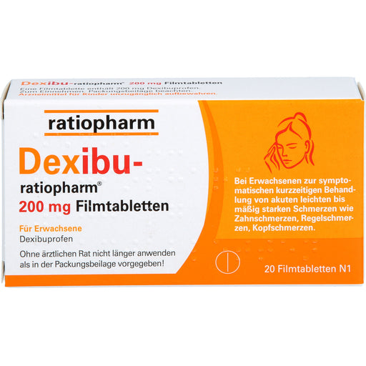 Dexibu-ratiopharm 200 mg Filmtabletten, 20 St. Tabletten