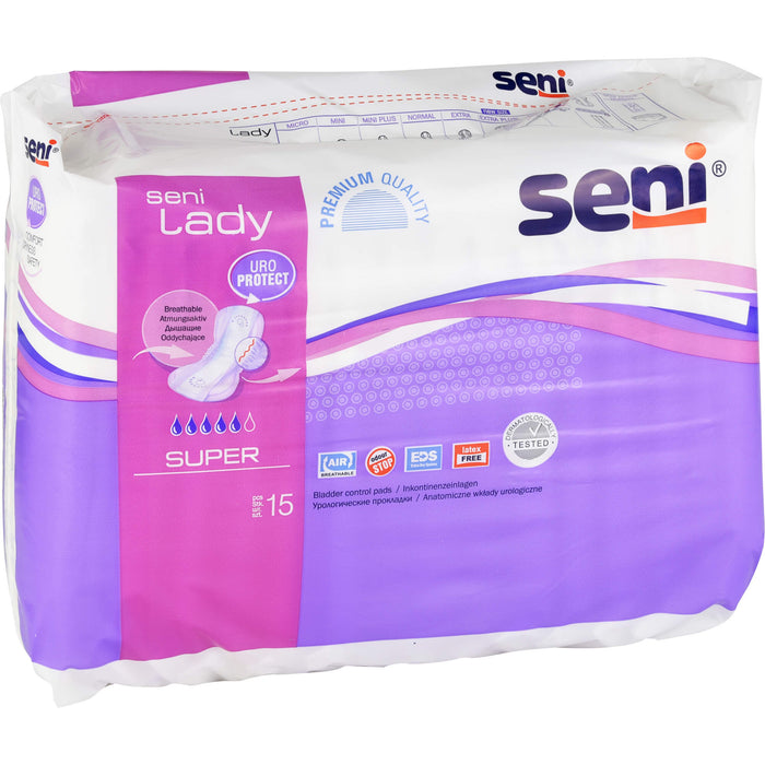 Seni Lady Super Urinvorlage, 15 pcs. Templates