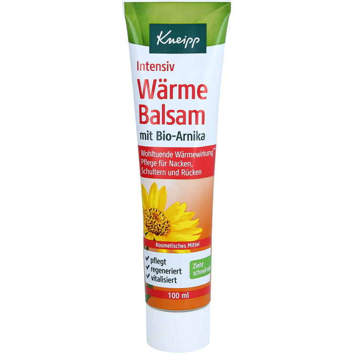 Kneipp Intensiv Wärmebalsam mit Bio-Arnika Pflege für Nacken, Rücken und Schultern, 100 ml Balm