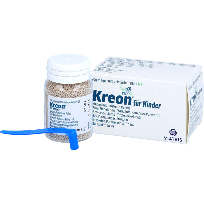 Kreon  für Kinder, Magensaftresistente Pellets, 20 g Powder