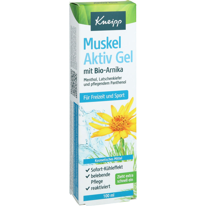 Kneipp Muskel Aktiv Gel mit Bio-Arnika, Menthol & Latschenkiefer, 100 ml Solution