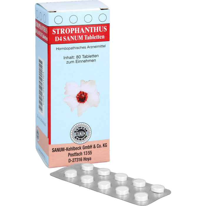 SANUM-KEHLBECK Strophanthus D4 Sanum Tabletten, 80 pc Tablettes