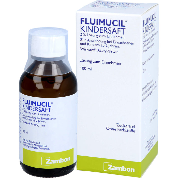 Zambon Fluimucil Kindersaft 2% Lösung, 100 ml Solution