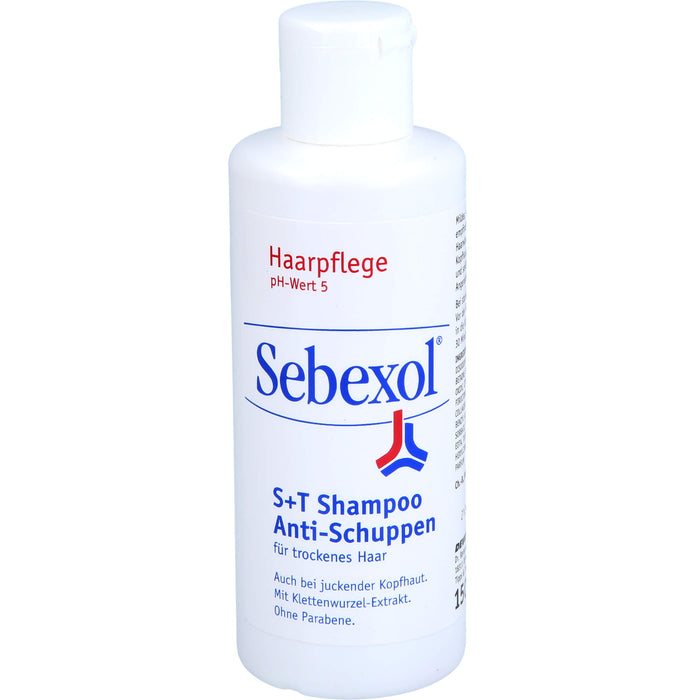 Sebexol S+T Shampoo Anti-Schuppen für trockenes Haar, 150 ml Shampoing