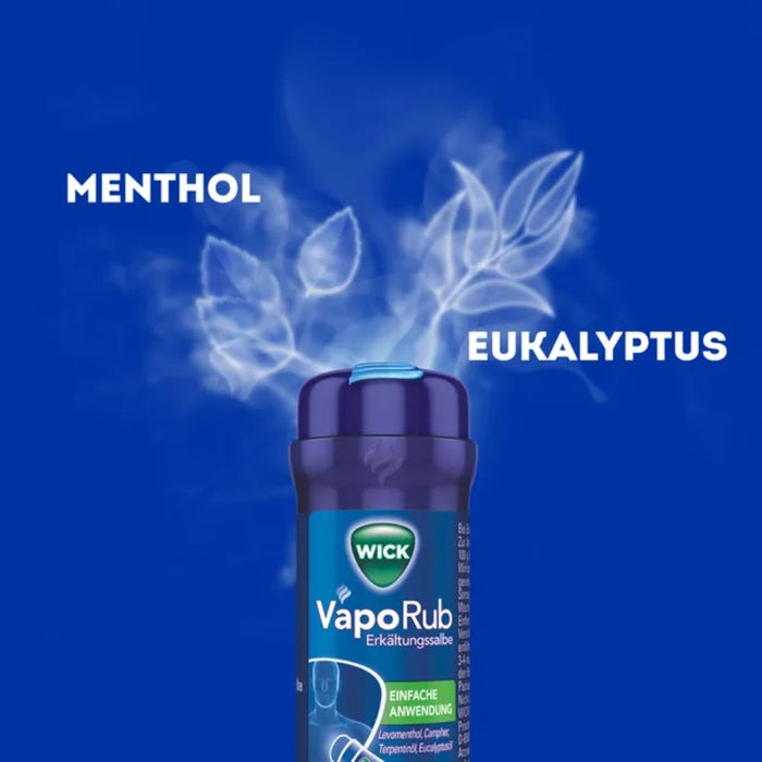 WICK VapoRub Erkältungssalbe im Stick zur Linderung von Erkältungssymptomen, 35 g Crème