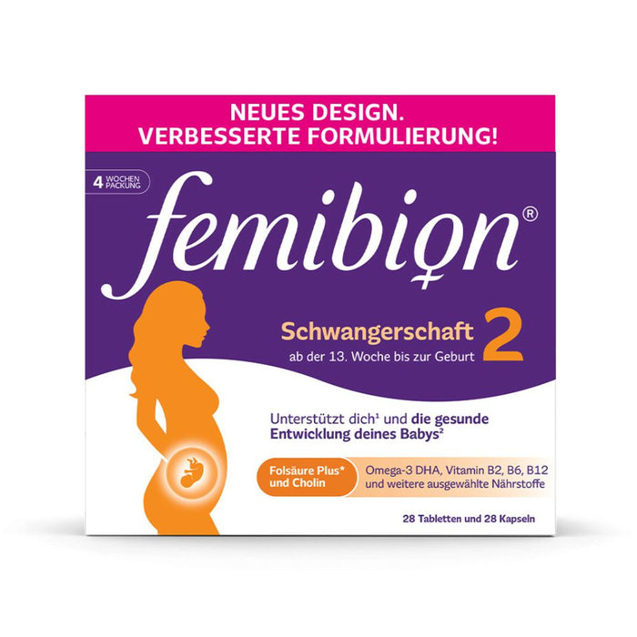 Femibion 2 Schwangerschaft Tabletten und Kapseln, 56 St. Tabletten