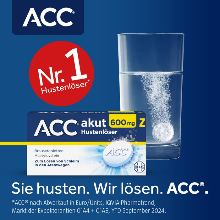 ACC akut 600 mg Z Hustenlöser Brausetabletten, 20 pc Tablettes