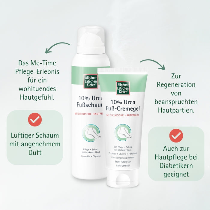 ALLGÄUER LATSCHENKIEFER 10% Urea Fuß Cremegel, 100 ml Cream
