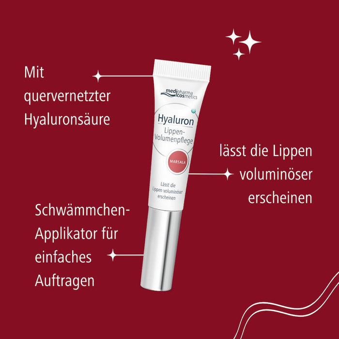 Medipharma Cosmetics Hyaluron Lippen-Volumenpflege marsala, 7 ml Cream