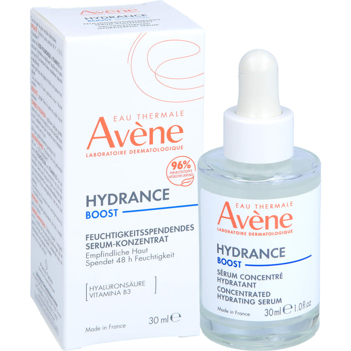 Avène Hydrance Boost feuchtigkeitsspendendes Serum für trockene Haut, 30 ml Solution
