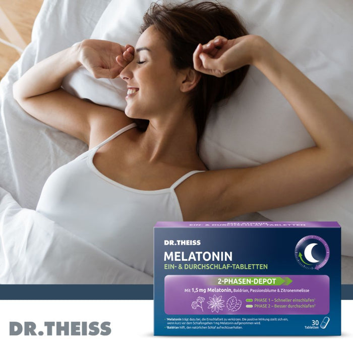DR. THEISS Melatonin Ein- & Durchschlaf-Tabletten, 30 St., 30 pc Tablettes