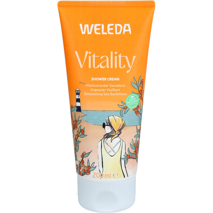 WELEDA Vitality Shower Cream Sanddorn, 200 ml Duschgel