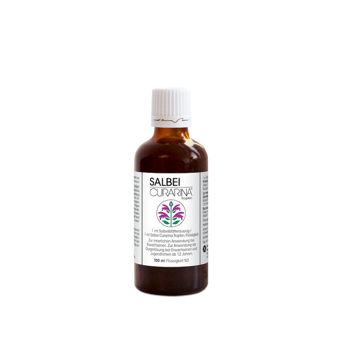 SALBEI CURARINA Tropfen bei Entzündungen im Mund- und Rachenraum, 100 ml Solution
