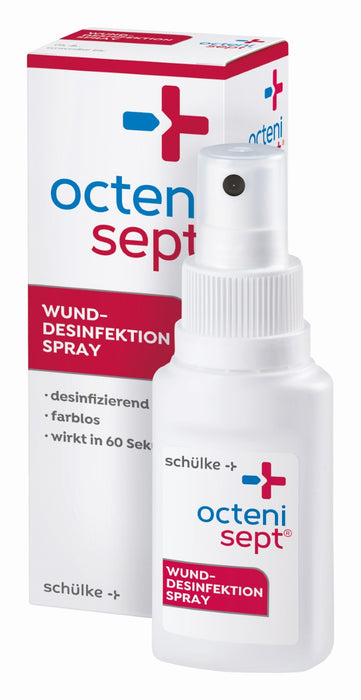 octenisept Wund-Desinfektion Spray - schmerzfreies Antiseptikum zur Behandlung von akuten und chronischen Wunden, schützt vor Wundinfektionen, 50.0 ml Lösung