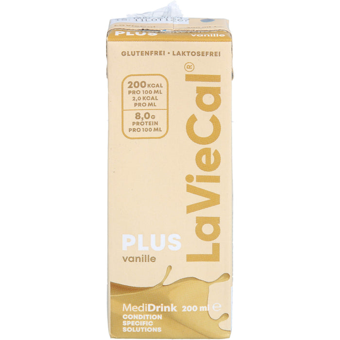 LaVieCal Plus Vanille hochkalorische Trinknahrung bei Mangelernährung, 200 ml Lösung