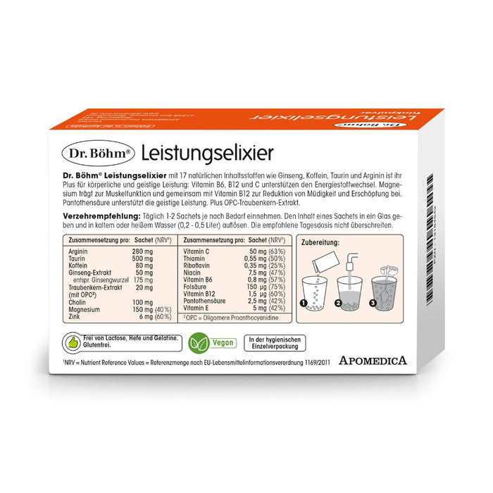 Dr. Böhm Leistungselixier, 14 pcs. Sachets