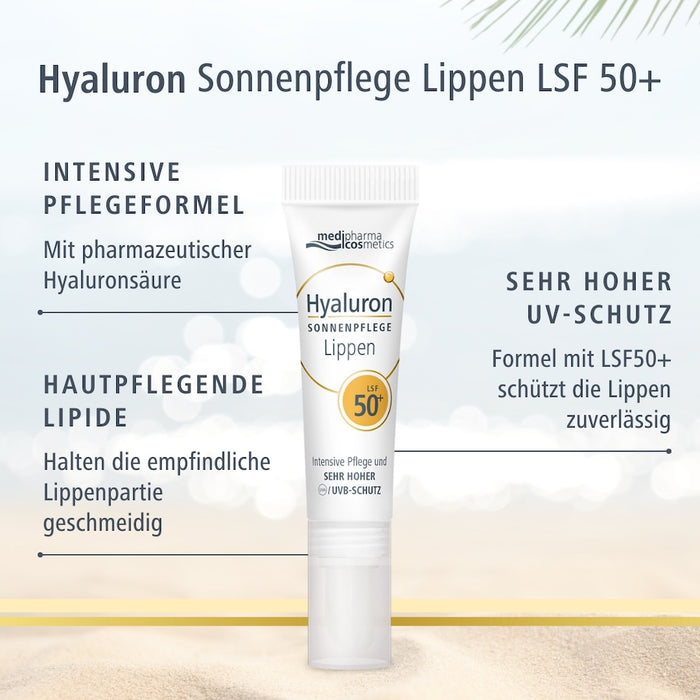 Hyaluron Sonnenpflege Lippen LSF 50+, 7 ml Cream