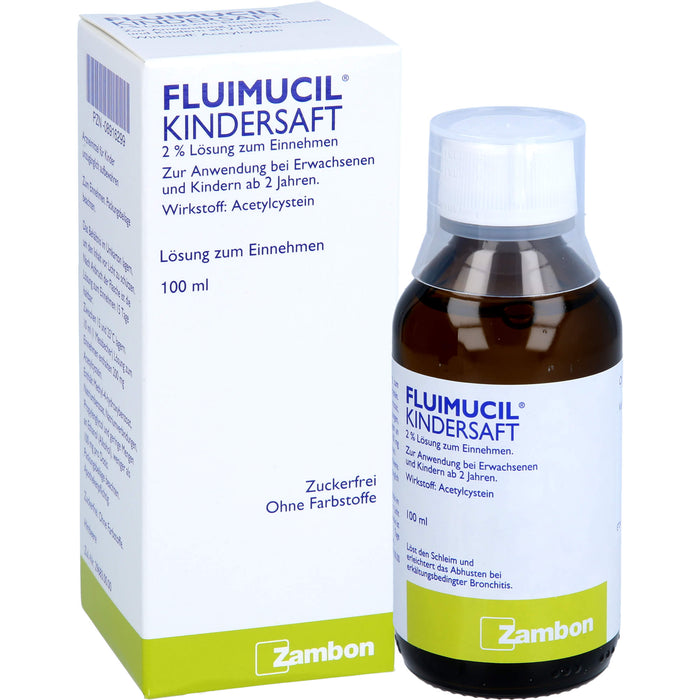 Zambon Fluimucil Kindersaft 2% Lösung, 100 ml Solution