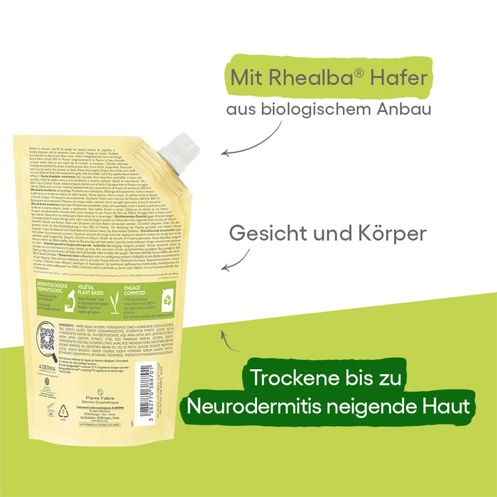 A-DERMA EXOMEGA CONTROL Duschöl Nachfüllpackung, 500 ml Shower Gel
