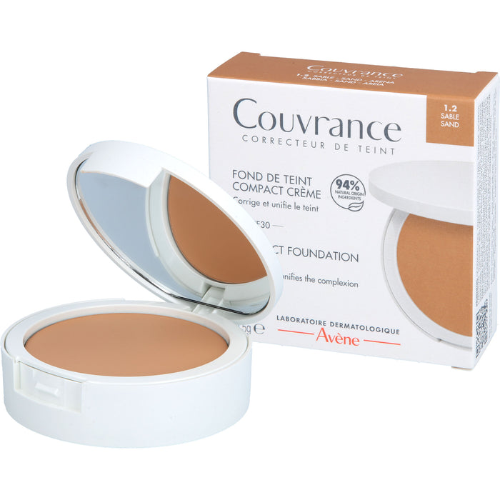 Avène Couvrance Kompakt Creme-Make-up Sand 1.2 mit LSF 30, 8.5 g Cream