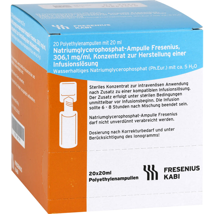 Fresenius Natriumglycerophosphat Konzentrat, 400 ml Lösung