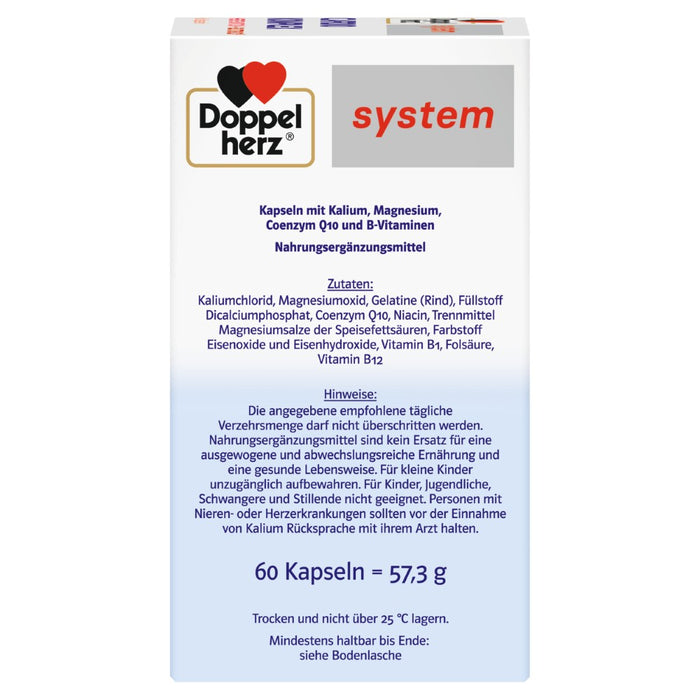Doppelherz system Cardio Komplex Kapseln für Herzfunktion und Blutdruck, 59.4 St. Kapseln