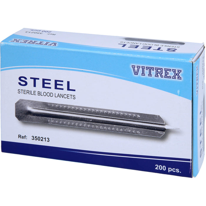 Vivomed Blutlanzetten metall einfach, 200 pc Paquet