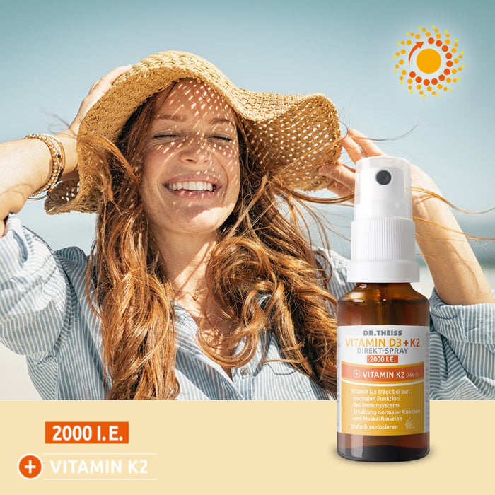 Dr. Theiss Vitamin D3 + K2 Direkt-Spray 2000 I.E., 20 ml Spray