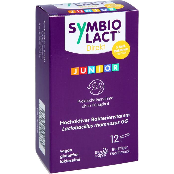 SymbioLact Direkt Junior Sticks mit fruchtigem Geschmack, 12 pcs. Sticks