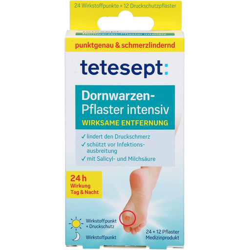 Tetesept Dornwarzen-Pflaster intensiv, 12 St. Pflaster