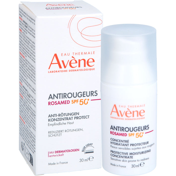 Avène Antirougeurs Rosamed LSF 50+ Anti-Rötungen Konzentrat Protect für empfindliche Haut, 30 ml Crème