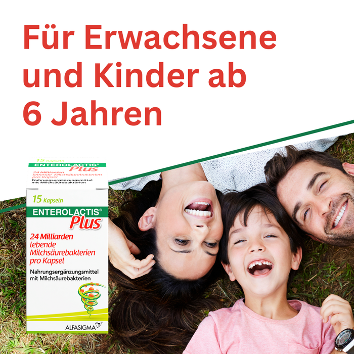 Enterolactis Duo - natürliche Versorgung der Darmflora und des Darmmikrobioms mit L. Casei DG & Inulin - laktosefrei & glutenfrei, 15 St. Kapseln