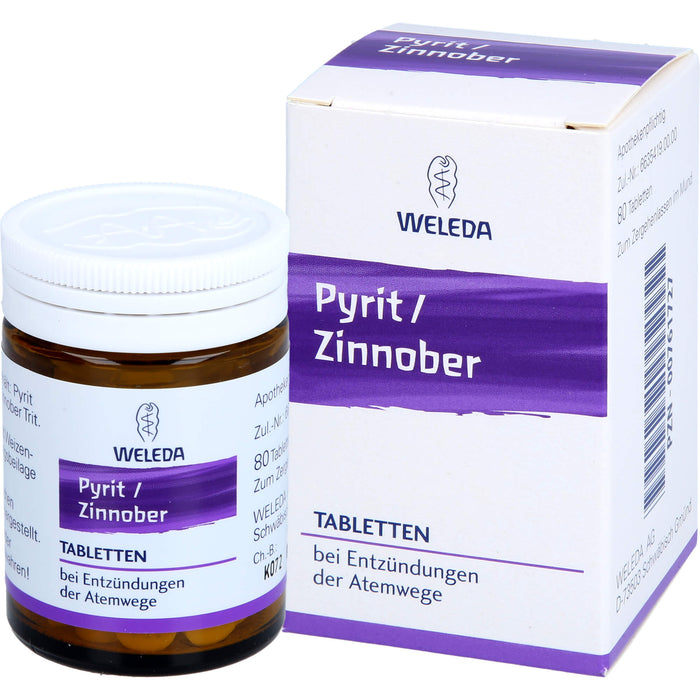 Pyrit Zinnober WELEDA Tbl., 80 pc Tablettes