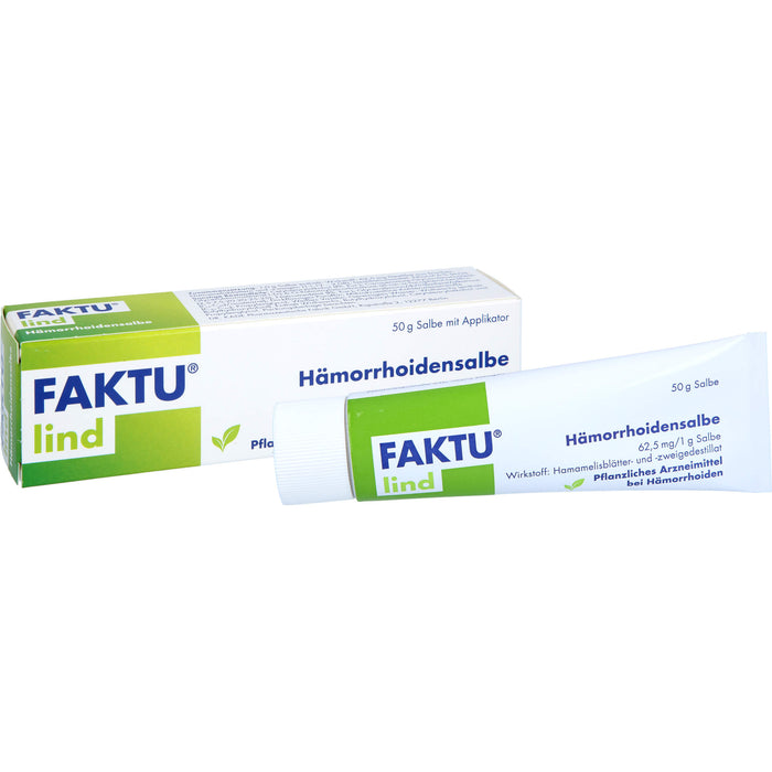 Faktu lind Hämorrhoidensalbe bei Hämorrhoidalleiden im Anfangsstadium, 50 g Ointment