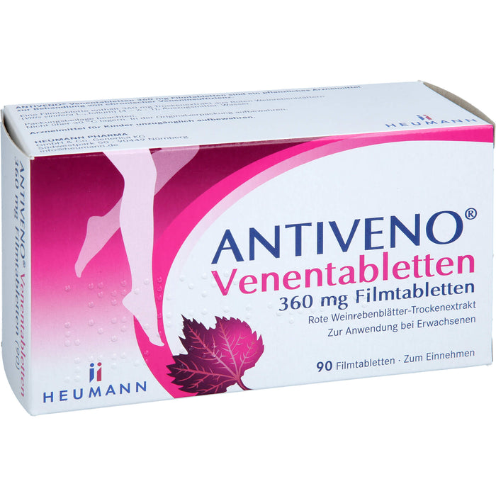 ANTIVENO Venentabletten 360 mg Filmtabletten, 90 pcs. Tablets