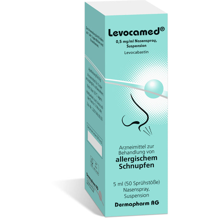 Levocamed 0,5 mg/ml Nasenspray bei allergischem Schnupfen, 5 ml Solution
