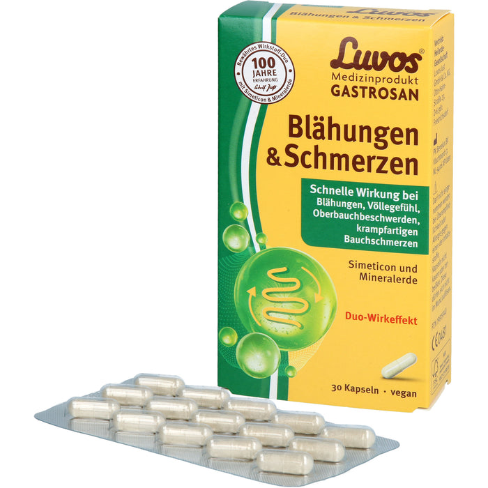 Luvos Gastrosan Kapseln bei Blähungen & Schmerzen, 30 St. Kapseln