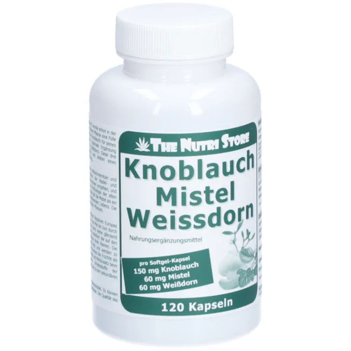 The Nutri Store Knoblauch Mistel Weissdorn Kapseln, 120 pcs. Capsules