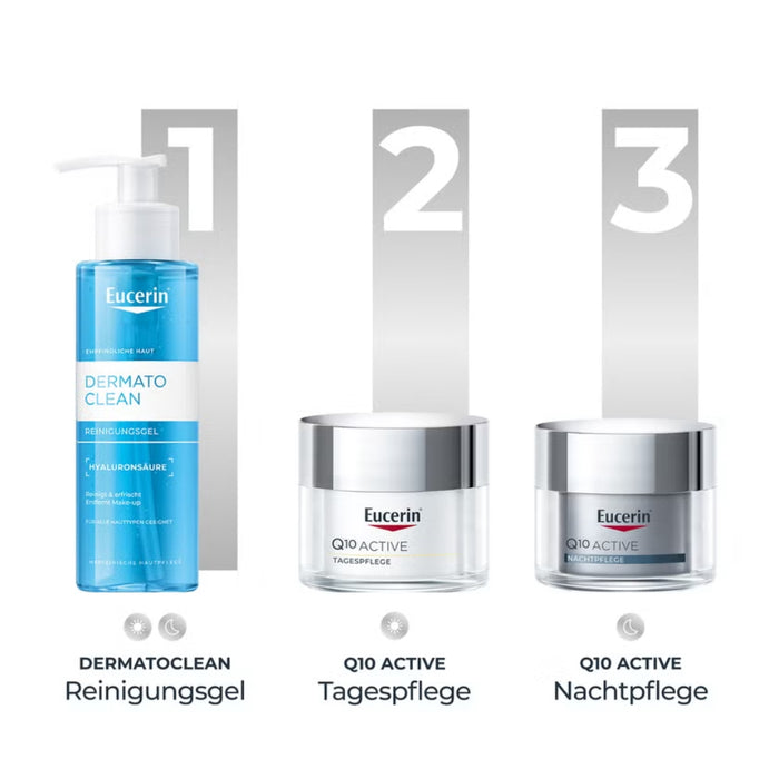 Eucerin Q10 Active für den Tag Anti-Faltenpflege für empfindliche Haut, 50 ml Creme