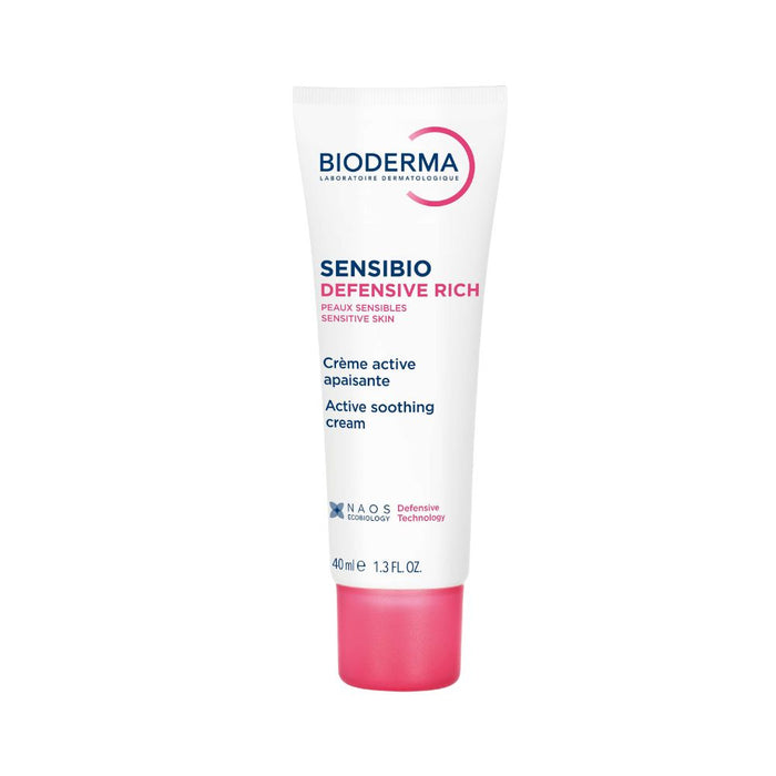 BIODERMA Sensibio Defensive rich Creme stärkt die Haut gegen Umwelteinflüsse, 40 ml Creme