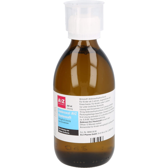 Ambroxol AbZ Hustensaft, 15 mg/5 ml Lösung zum Einnehmen, 250 ml Solution