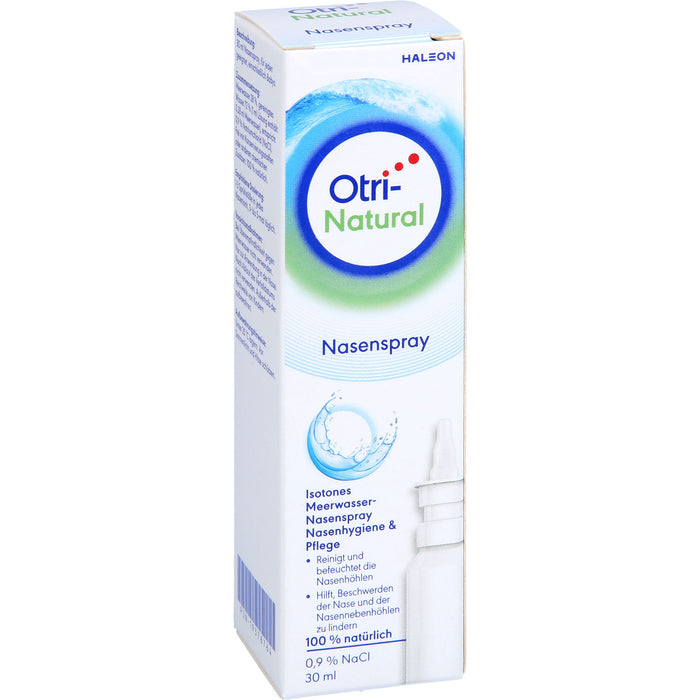 OtriNatural Schnupfenspray hypertones natürliches abschwellendes Meerwasserspray, 30 ml Solution
