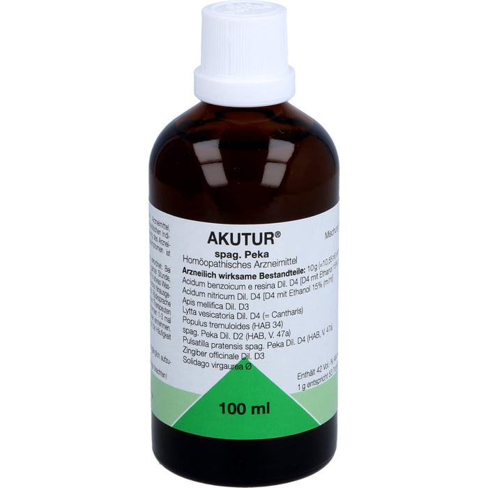 Akutur spag. Peka Tropfen, 100 ml Solution