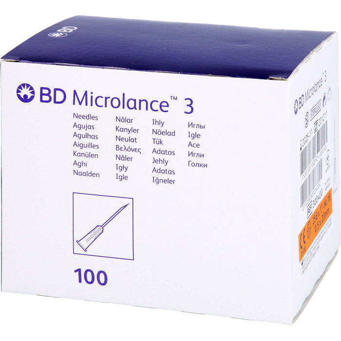 BD Microlance 3 Kanülen 25 G 1 0,5 x 25 mm, 100 pc Aiguilles