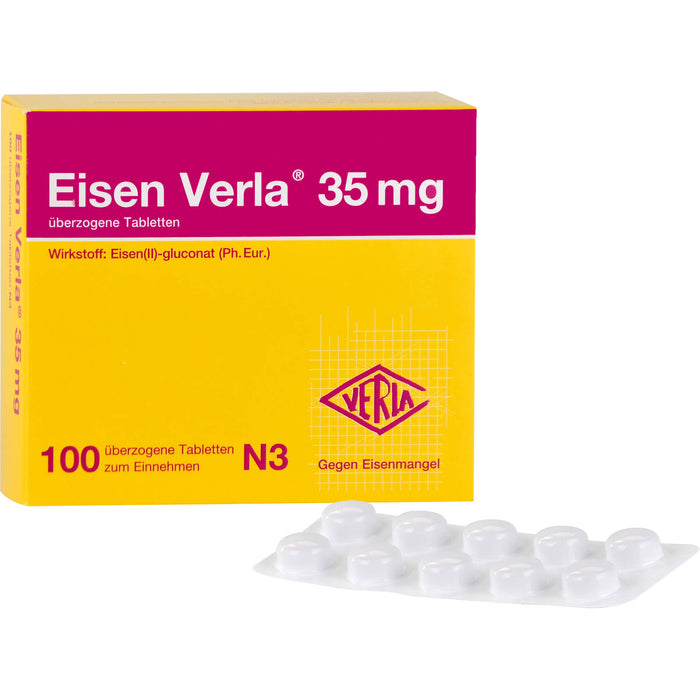 Eisen Verla  35 mg, überzogene Tabletten, 100 pc Tablettes