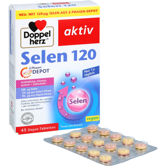 Doppelherz aktiv Selen 120 2-Phasen Depot-Tabletten, 45 pcs. Tablets